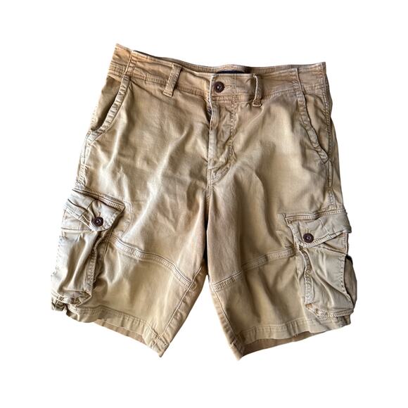 American Eagle Heavyweight Camel Brown 33” Cargo Shorts - Picture 1 of 8